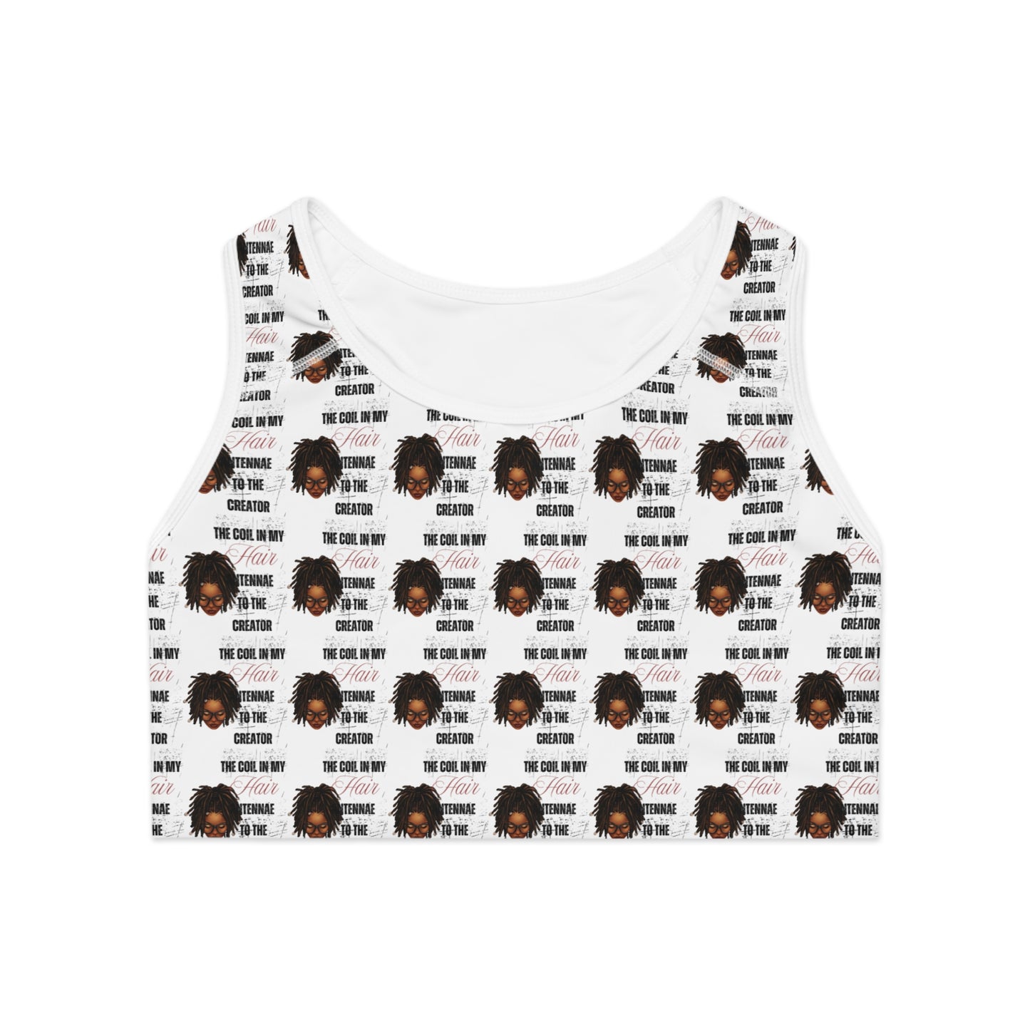 Empowered Hair Sports Bra - Celebrate Your Crown!