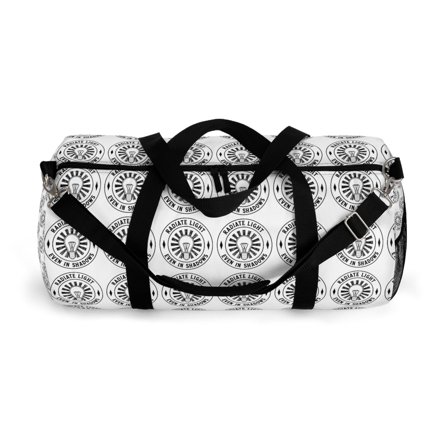 Stylish Duffel Bag with Emblem Design - Perfect for Travel and Gym