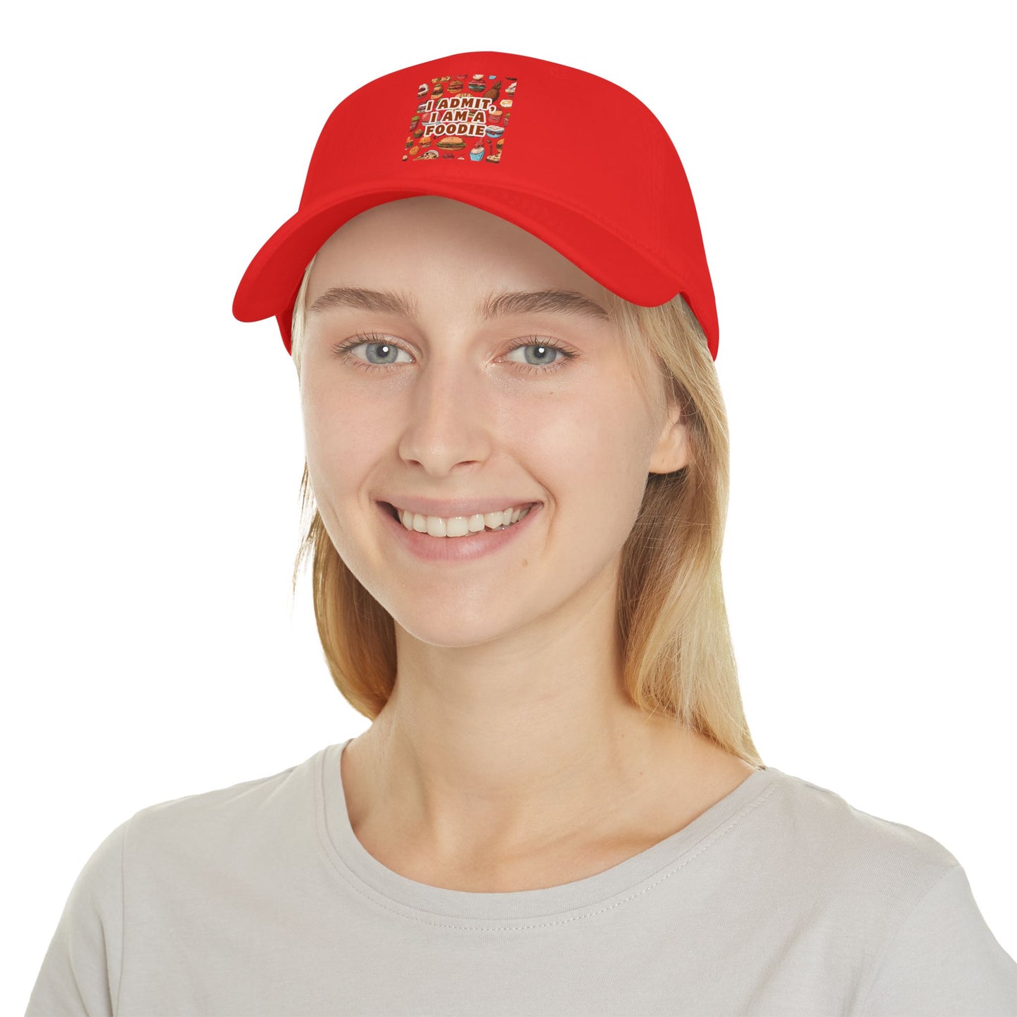 Funny Foodie Low Profile Baseball Cap - Perfect for Food Lovers