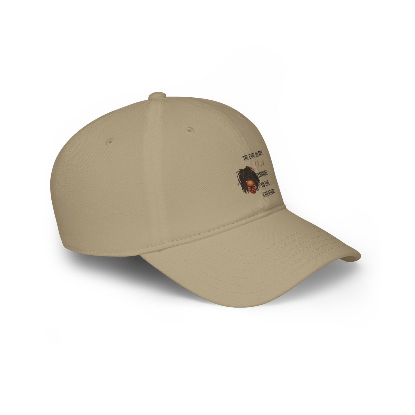 Red Low Profile Baseball Cap - 'The Coil In My Teenage Mind' Design