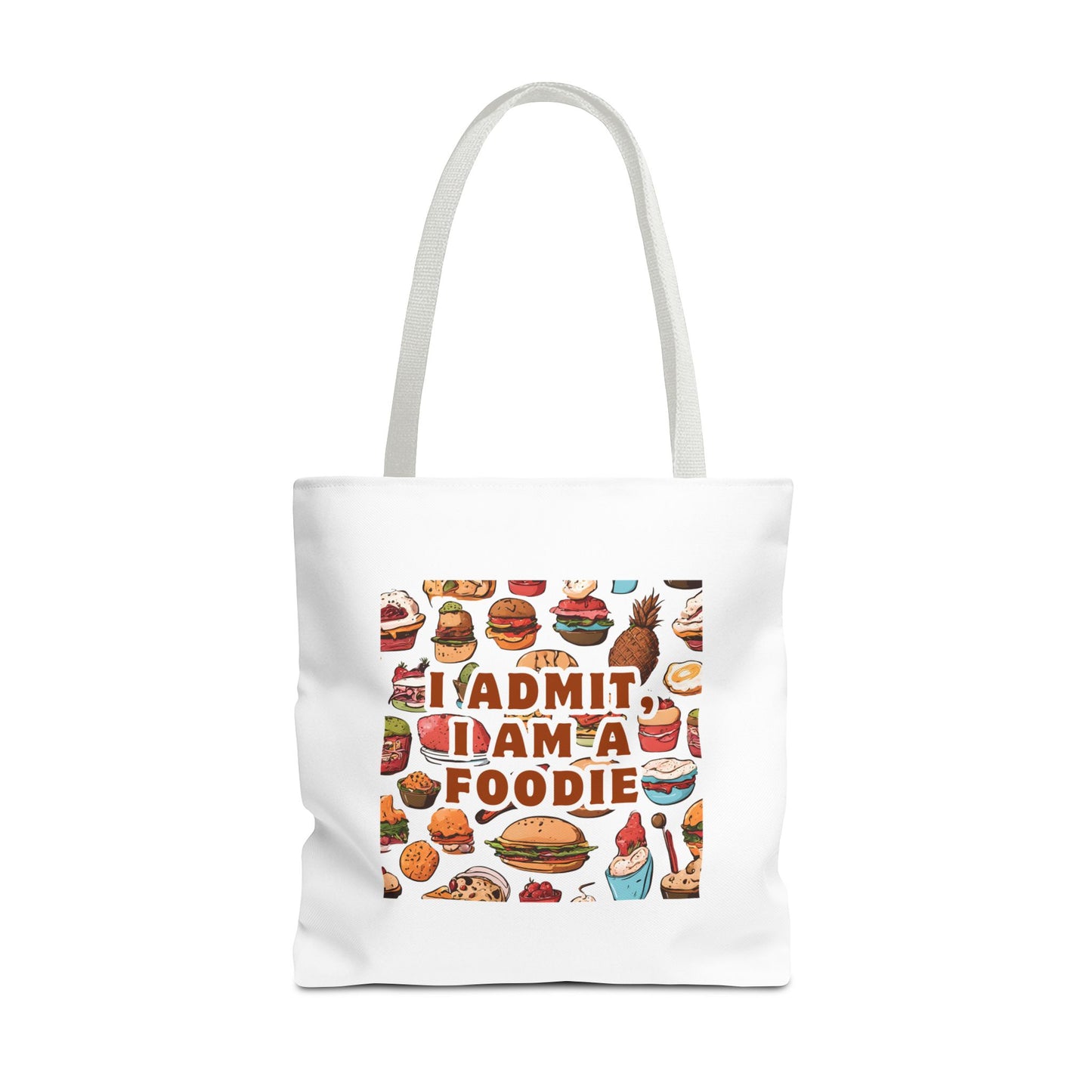 Foodie Tote Bag - 'I Admit I Am A Foodie' Canvas Bag for Food Lovers and Chefs