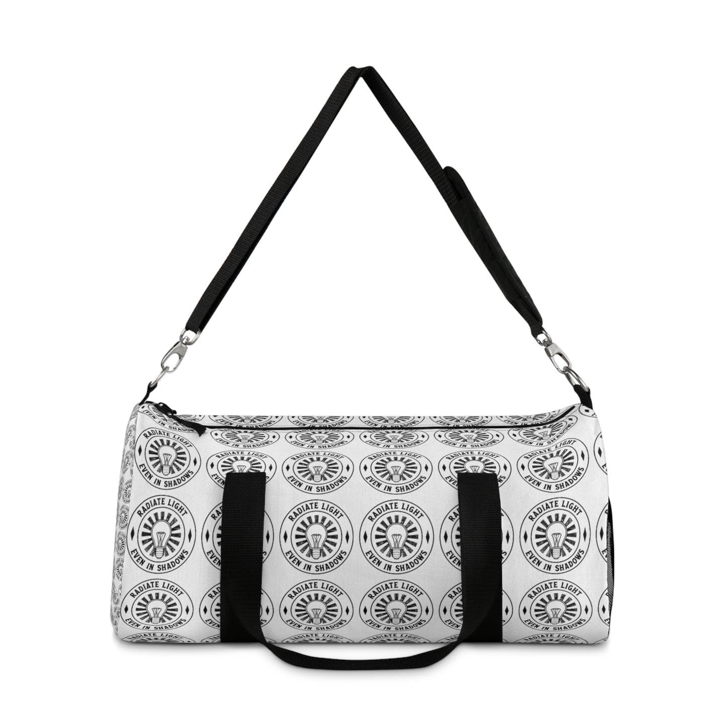 Stylish Duffel Bag with Emblem Design - Perfect for Travel and Gym