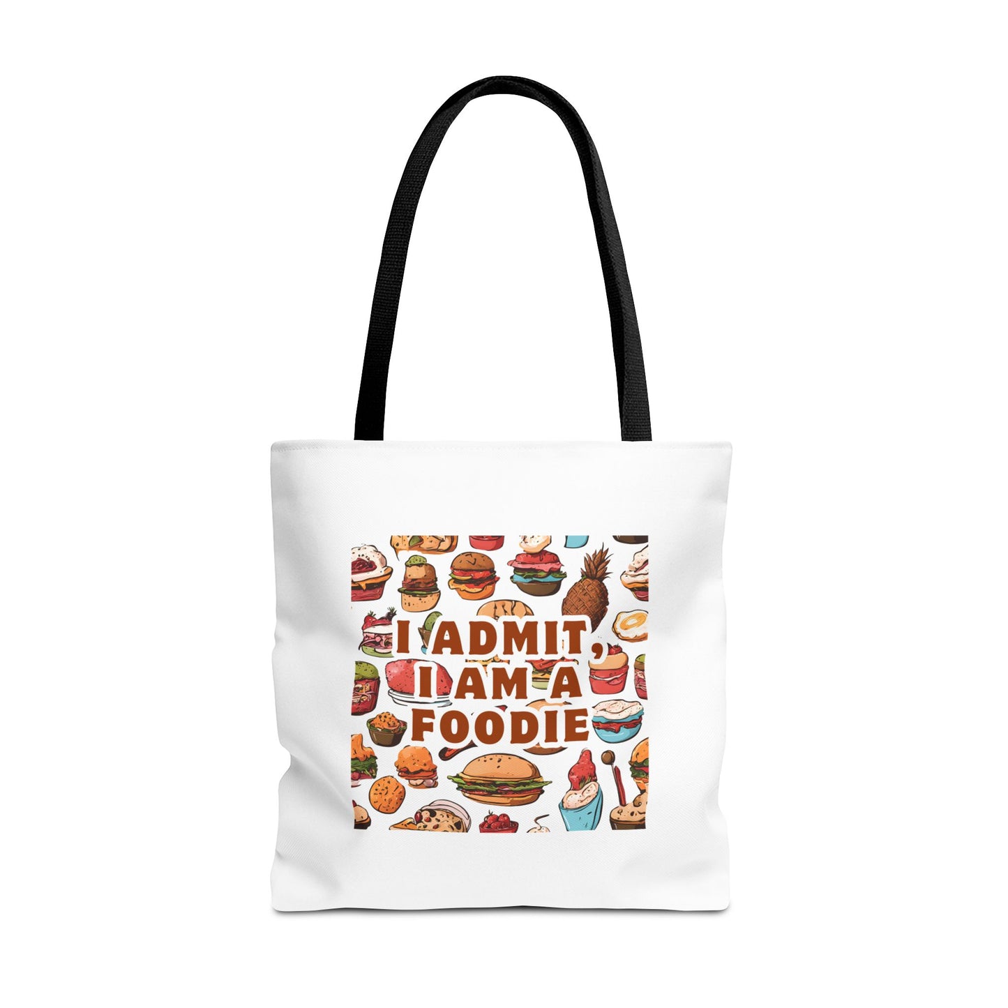 Foodie Tote Bag - 'I Admit I Am A Foodie' Canvas Bag for Food Lovers and Chefs