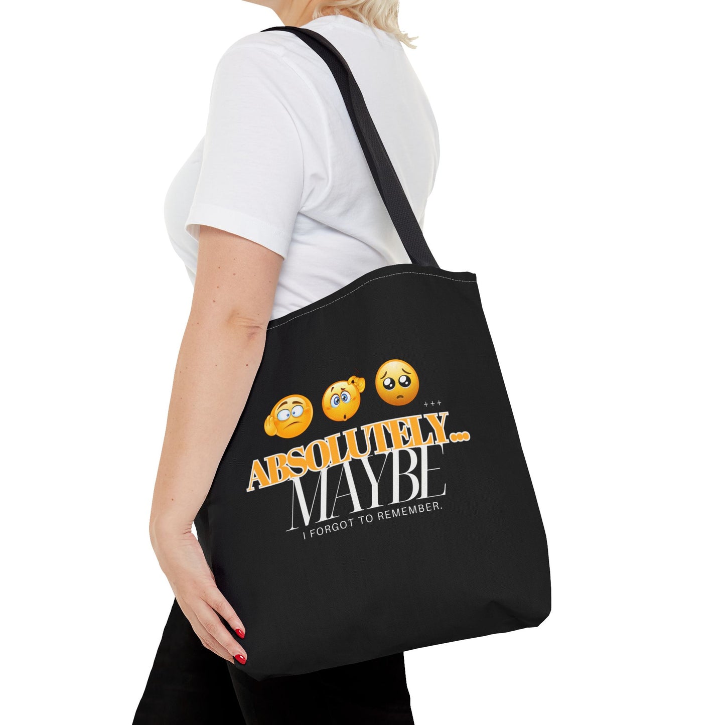 Funny Emoji Tote Bag - 'Absolutely Maybe' - Perfect for Everyday Use & Gifts