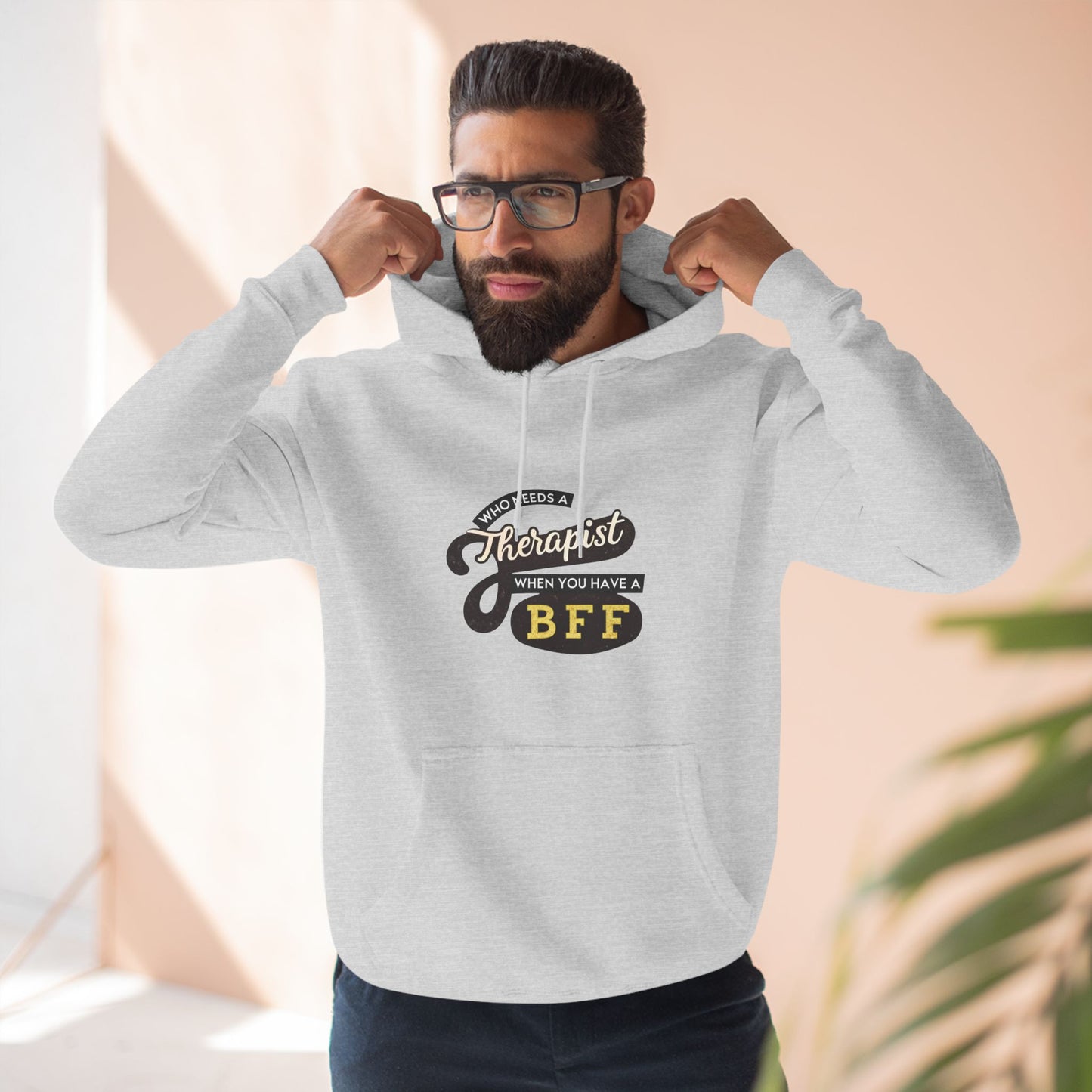 BFF Therapist Fleece Hoodie - Perfect Gift for Best Friends