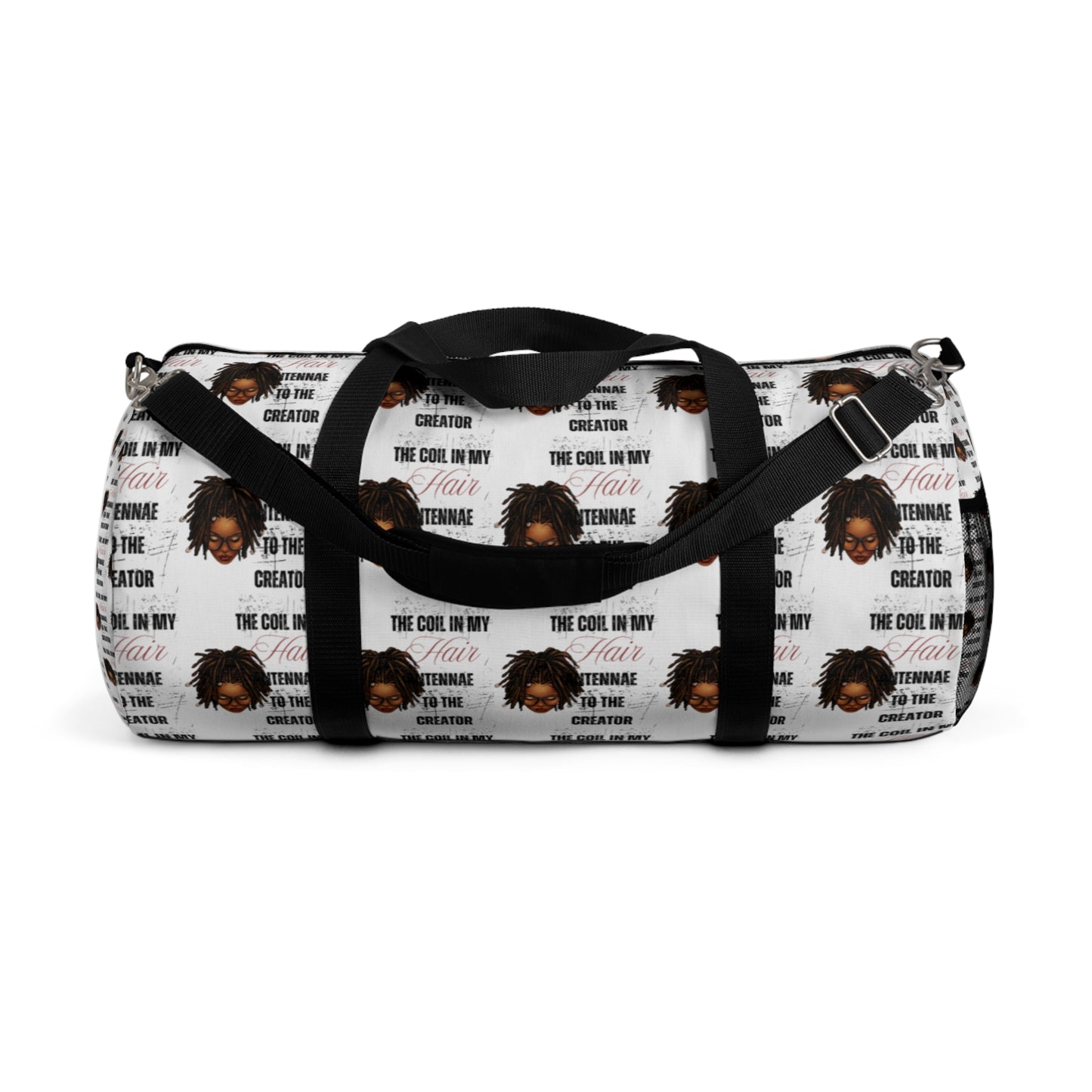 Stylish Natural Hair Duffel Bag - Perfect for Travel & Gym