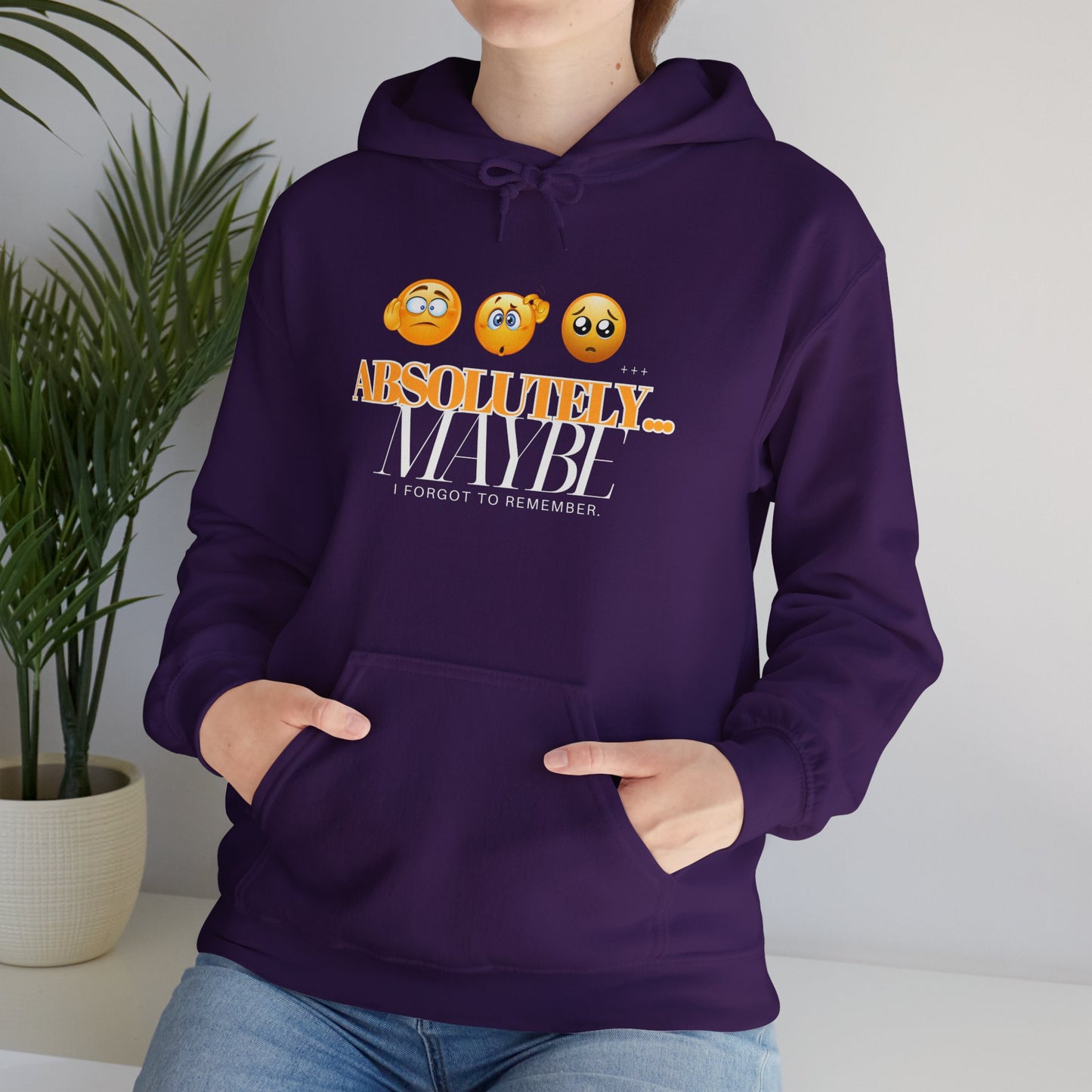 Absolutely Emoticon Unisex Heavy Blend™ Hooded Sweatshirt