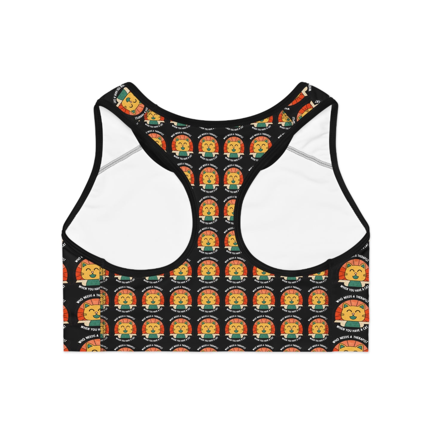 Cute Lion Print Sports Bra - Perfect for Workout & Yoga