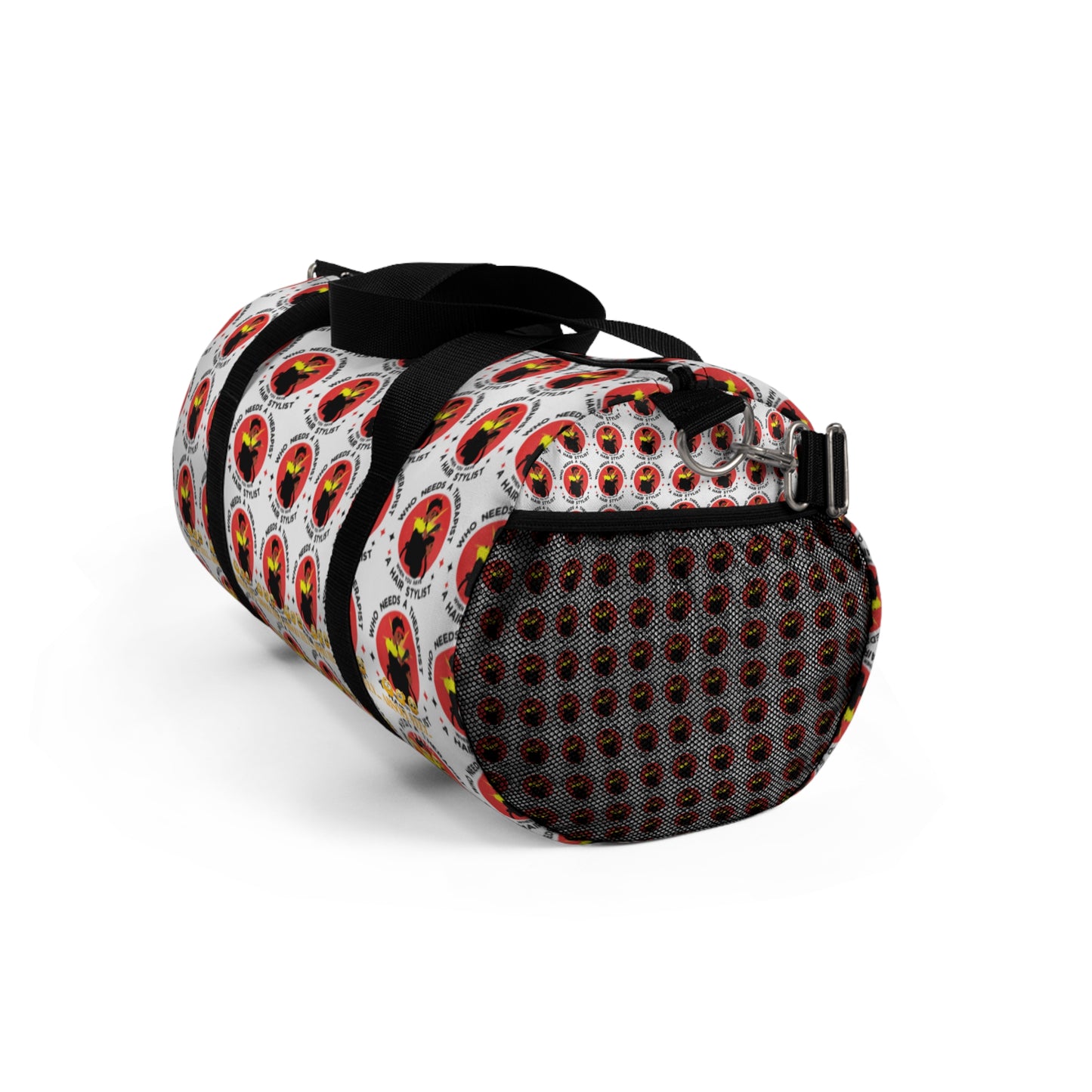 Stylish Travel Duffel Bag with Bold Graphic Design