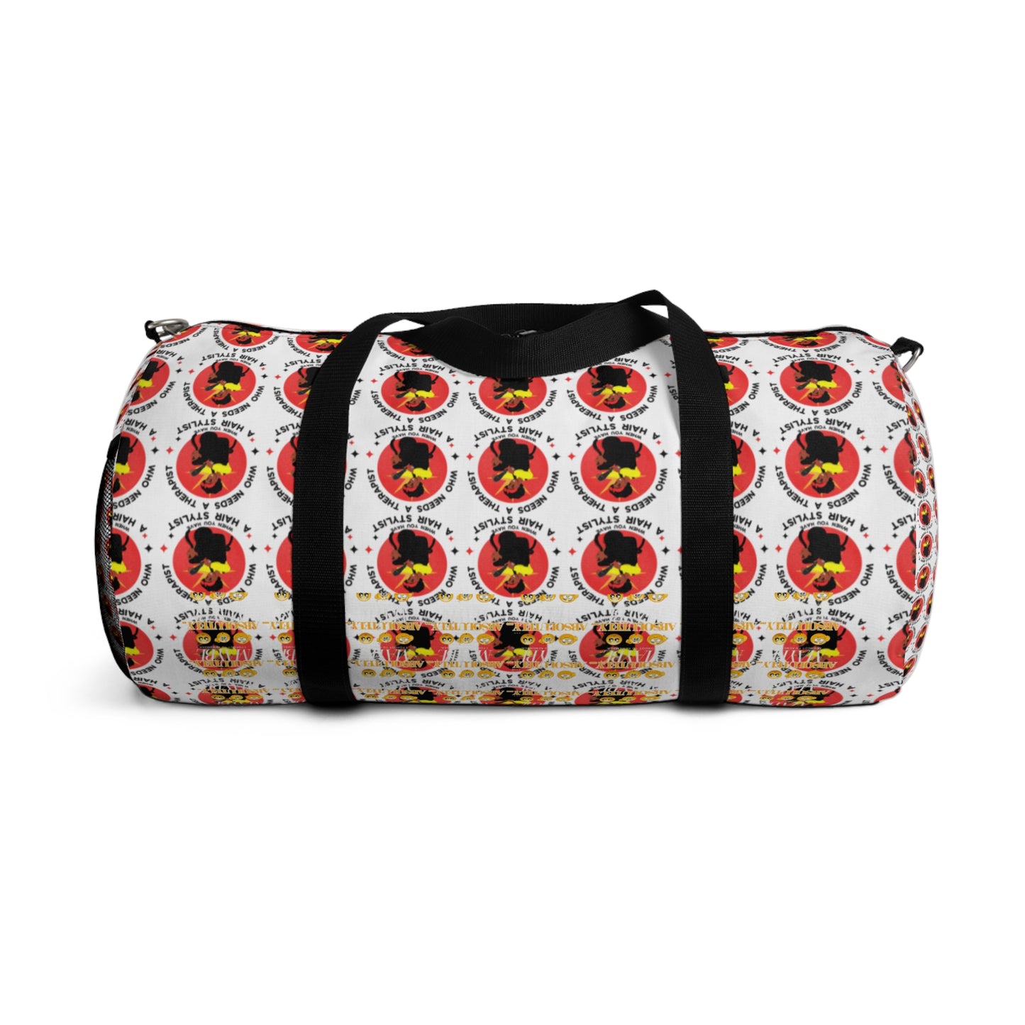 Stylish Travel Duffel Bag with Bold Graphic Design