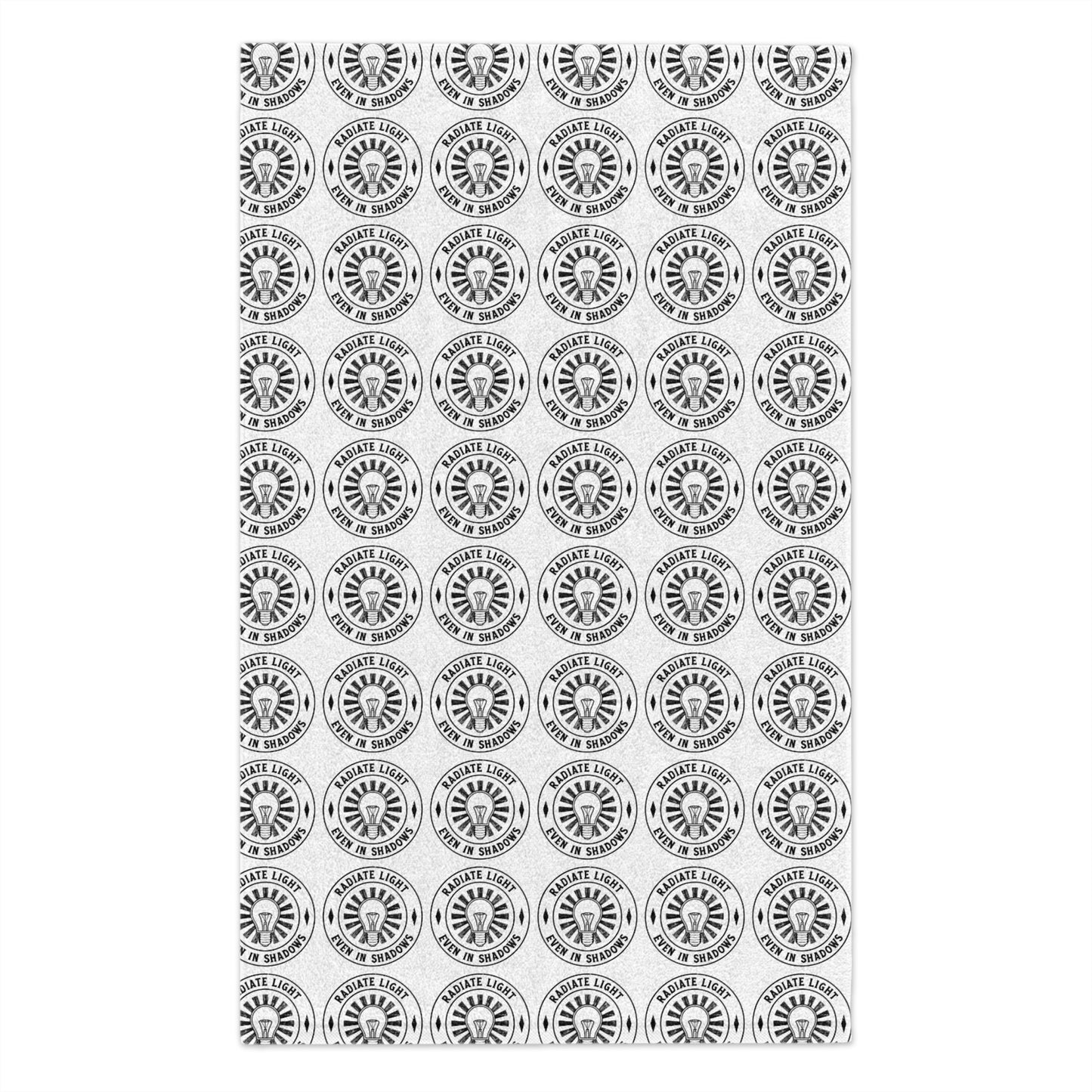 Cheerful Rally Towel with Circle Design | 11x18 Goal-Getter Towel for Sports Events