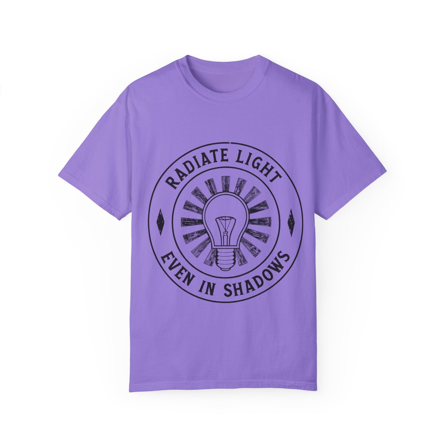 Radiate Light Unisex Garment-Dyed T-Shirt - Inspirational Graphic Tee