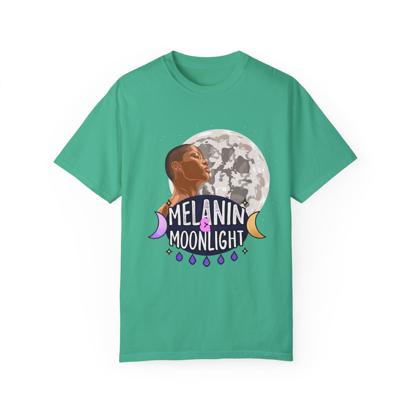 Melanin & Moonlight Unisex Garment-Dyed T-Shirt - Celebrate Cultural Heritage