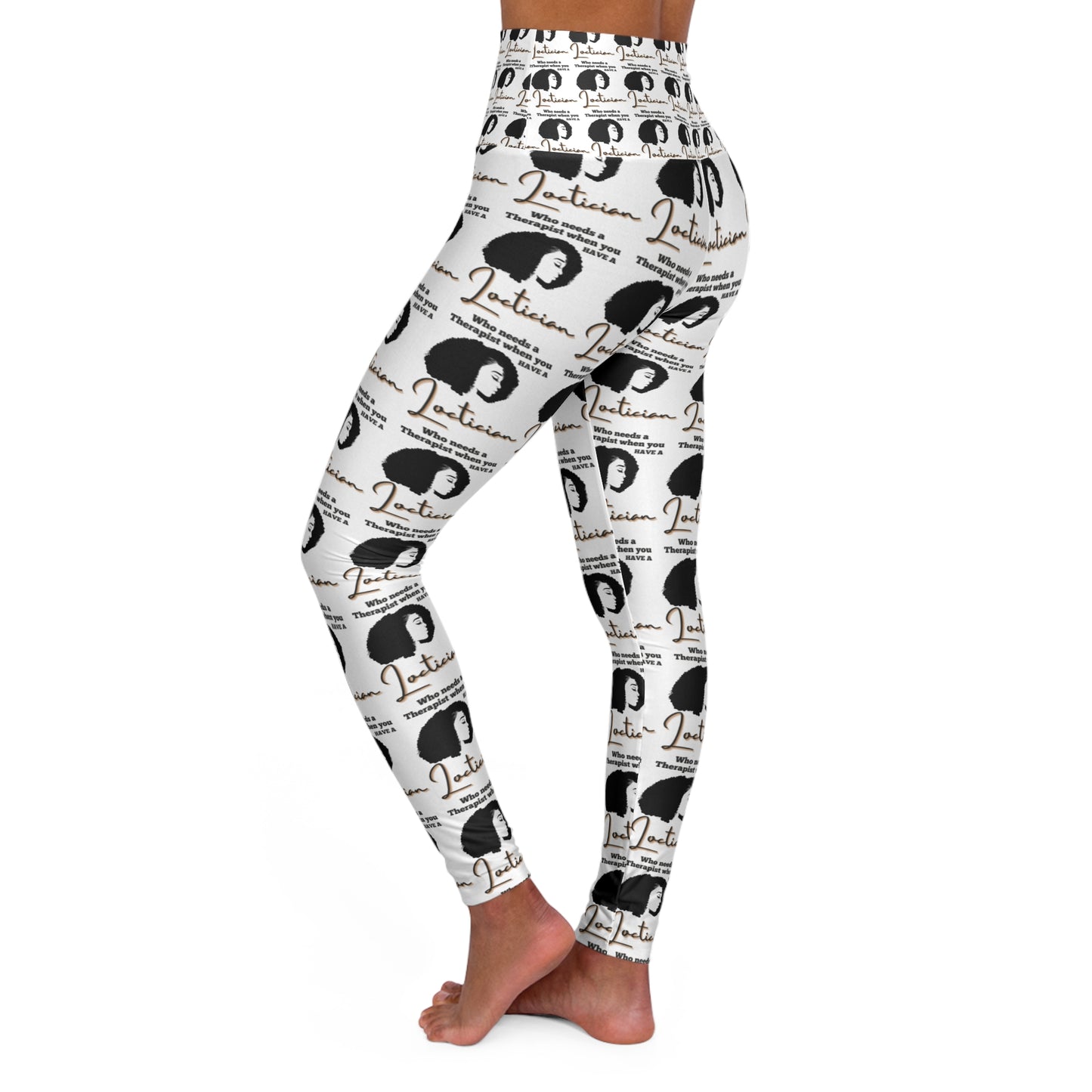 Empowering High Waisted Yoga Leggings for Active Women - Inspiring 'Intuition' Design