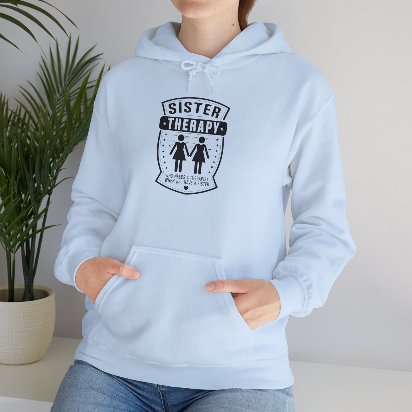 Sister Therapy Hoodie - Unisex Heavy Blend™ Sweatshirt for Sisterhood & Connection