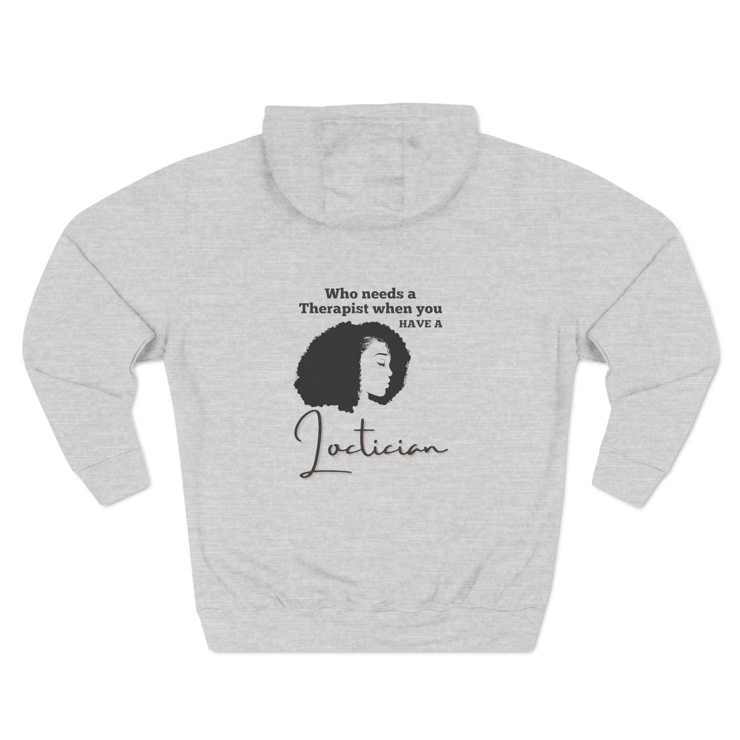 Stylish Therapist Fleece Hoodie - Empowering Quotes for Mental Health Awareness