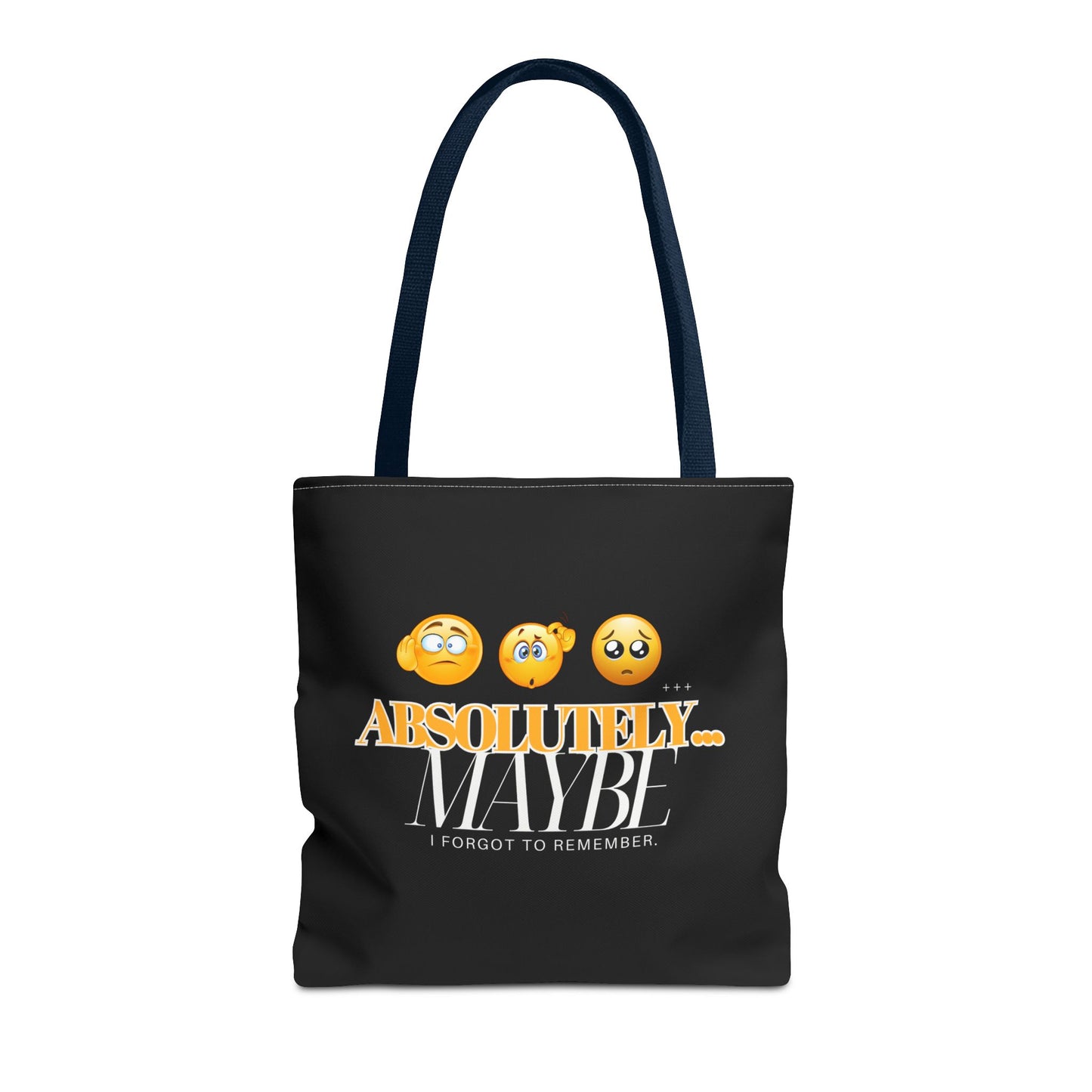 Funny Emoji Tote Bag - 'Absolutely Maybe' - Perfect for Everyday Use & Gifts