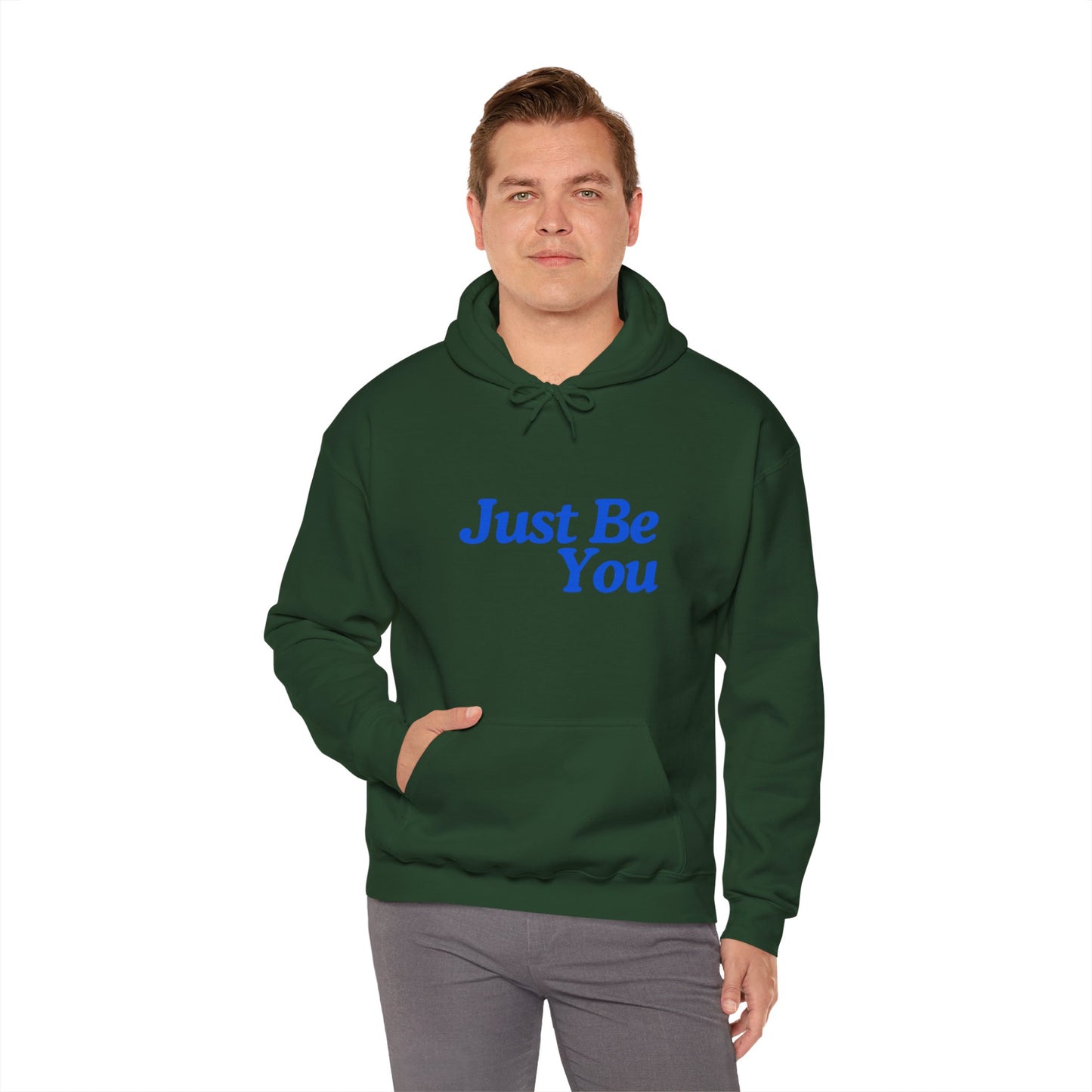 Just Be You Unisex Heavy Blend Hoodie - Inspirational Sweatshirt for Everyday Comfort