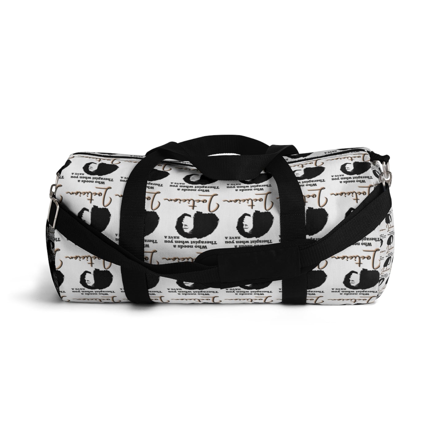 Therapist-Collage Duffel Bag - Perfect for Gym, Travel, and Self-Care