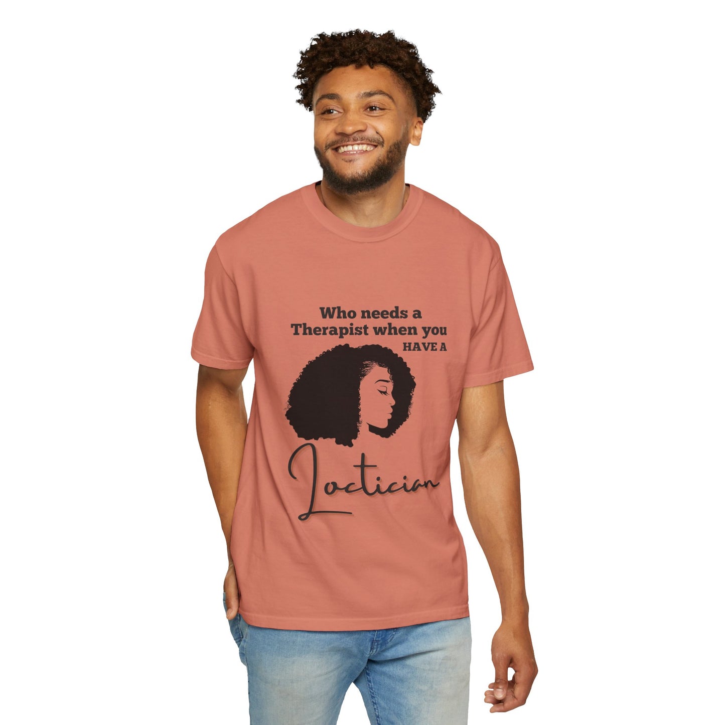 Who Needs a Therapist? Unisex Garment-Dyed T-Shirt - Perfect for Estheticians and Skincare Lovers