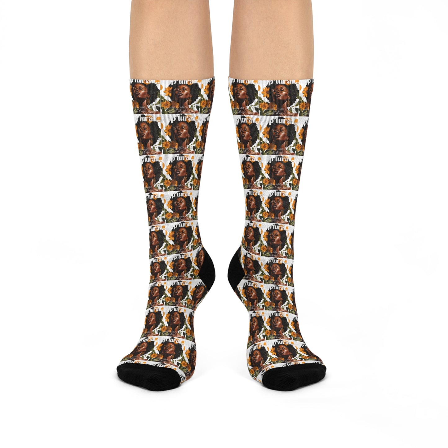 Inspirational Cushioned Crew Socks - Unique Design for Comfort & Style