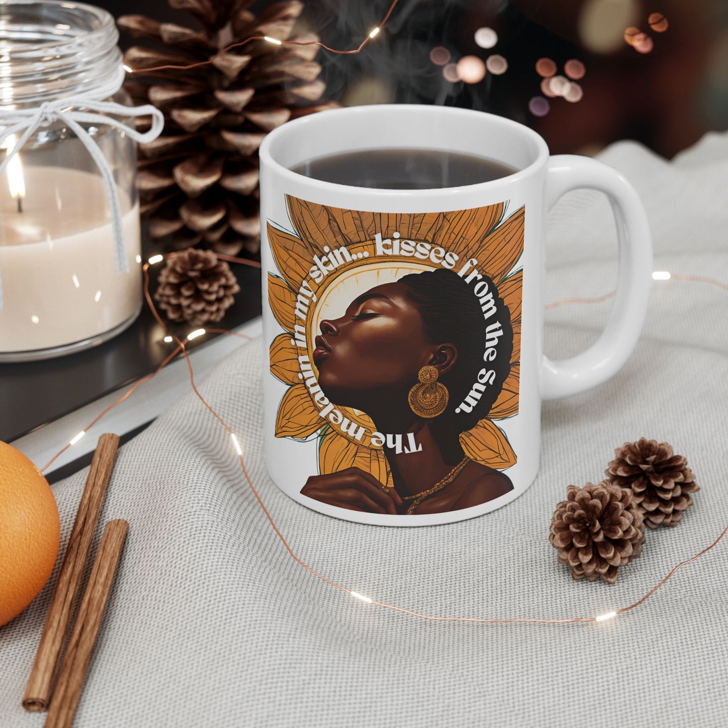 Empowering Sunflower Ceramic Mug - 11oz & 15oz