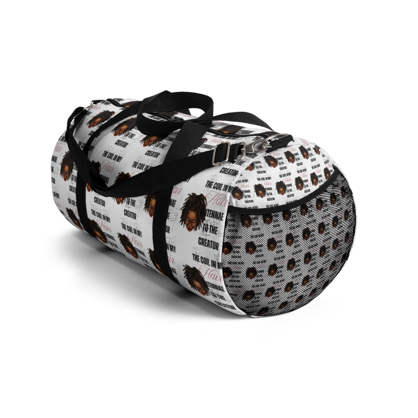 Stylish Natural Hair Duffel Bag - Perfect for Travel & Gym