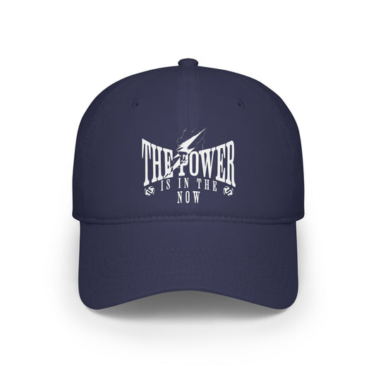 Empowering Red Low Profile Baseball Cap - "The Power is in the Now"