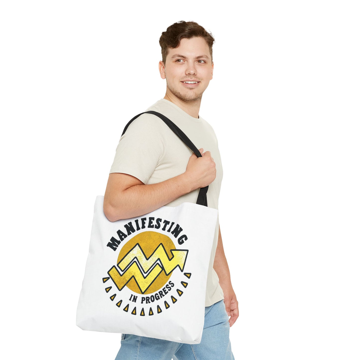 Manifesting in Progress Tote Bag – Eco-Friendly and Stylish Carry-All for Dreamers