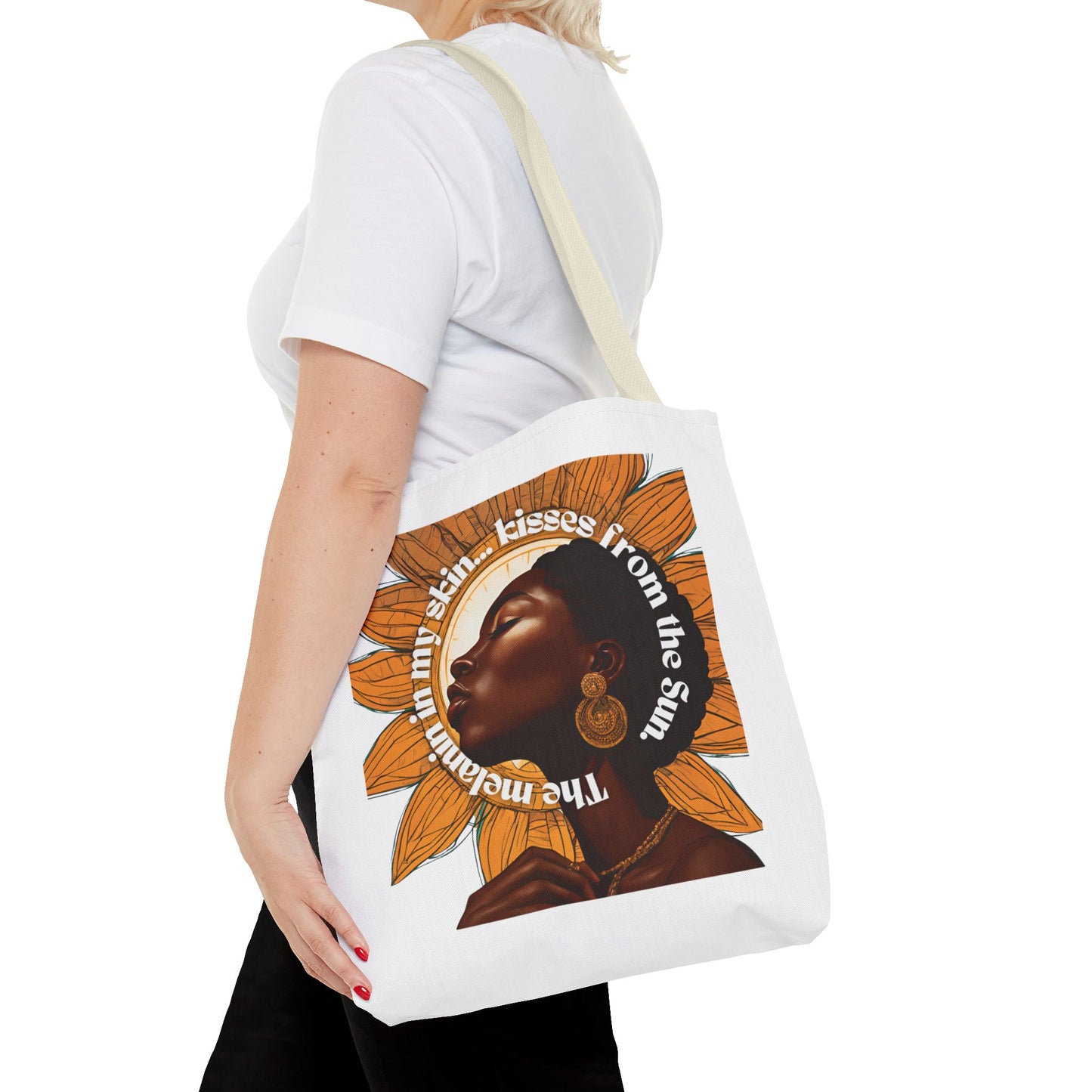 Sunflower Kiss Tote Bag - Empowering Design for Everyday Use