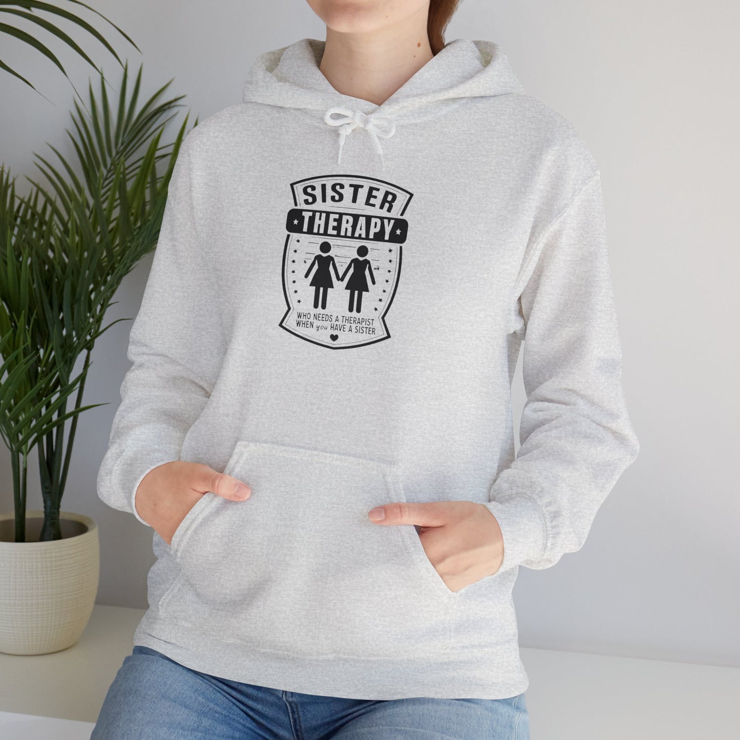 Sister Therapy Hoodie - Unisex Heavy Blend™ Sweatshirt for Sisterhood & Connection