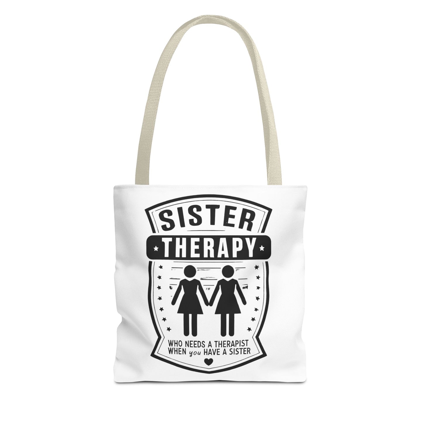 Sister Therapy Tote Bag - Perfect Gift for Siblings & Self-Care