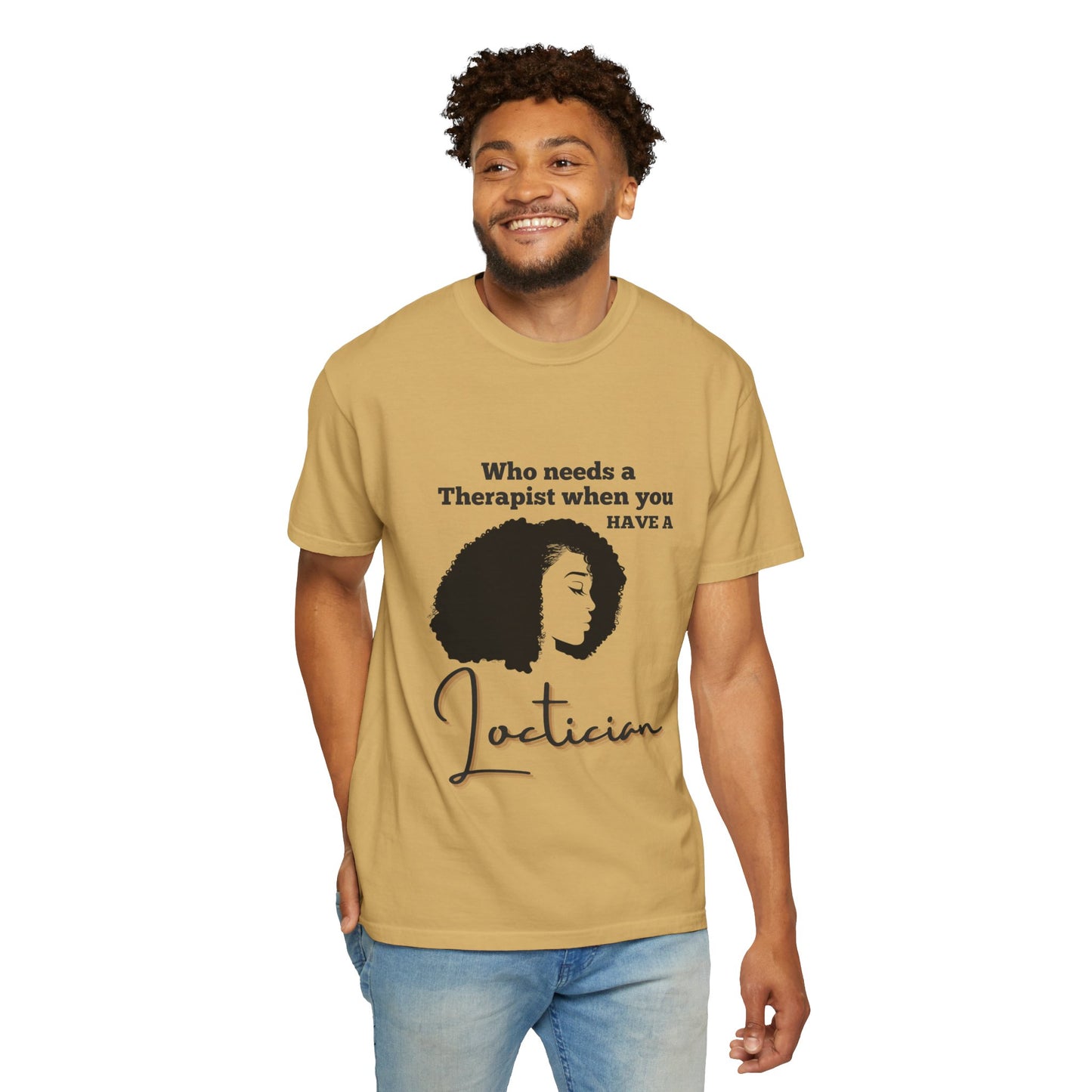 Who Needs a Therapist? Unisex Garment-Dyed T-Shirt - Perfect for Estheticians and Skincare Lovers