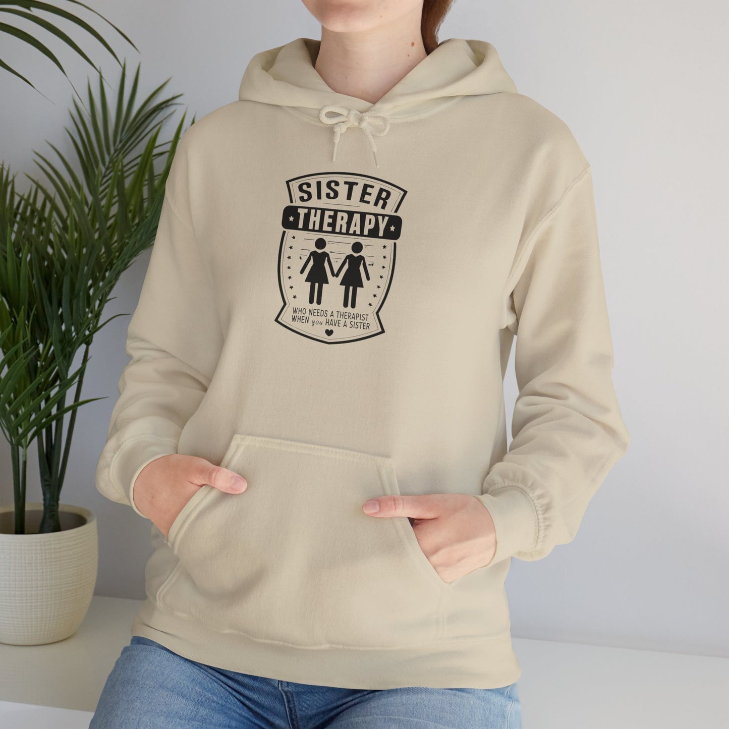 Sister Therapy Hoodie - Unisex Heavy Blend™ Sweatshirt for Sisterhood & Connection