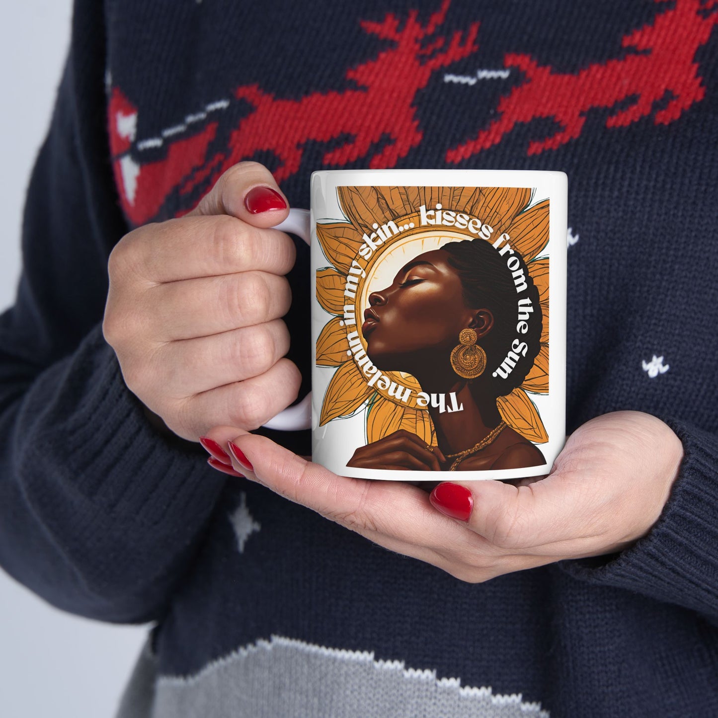 Empowering Sunflower Ceramic Mug - 11oz & 15oz