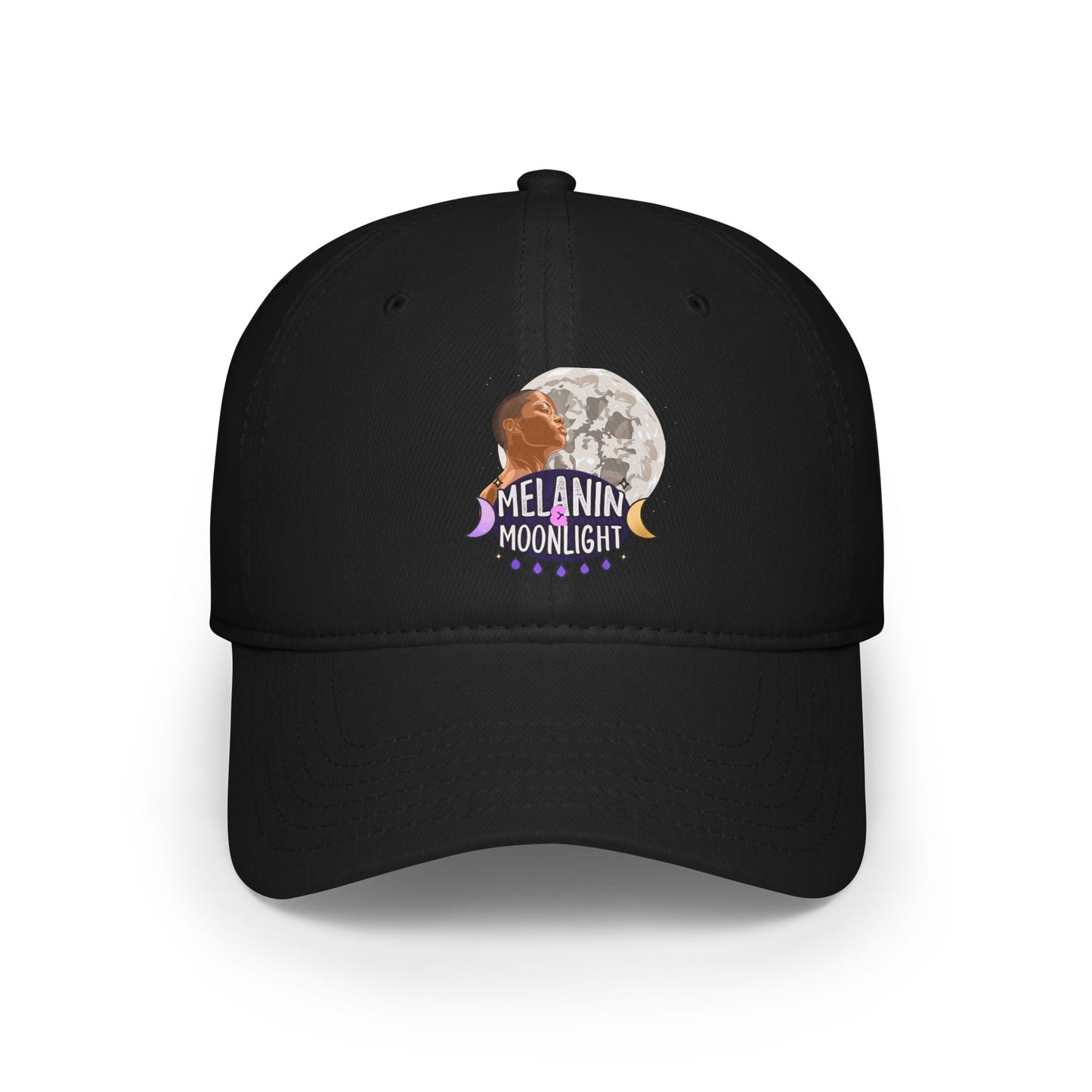 Melanin Moonlight Low Profile Baseball Cap - Casual Style for All Seasons