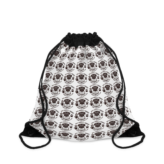 Vintage Skull Pattern Drawstring Bag - Perfect for Festivals and Everyday Use