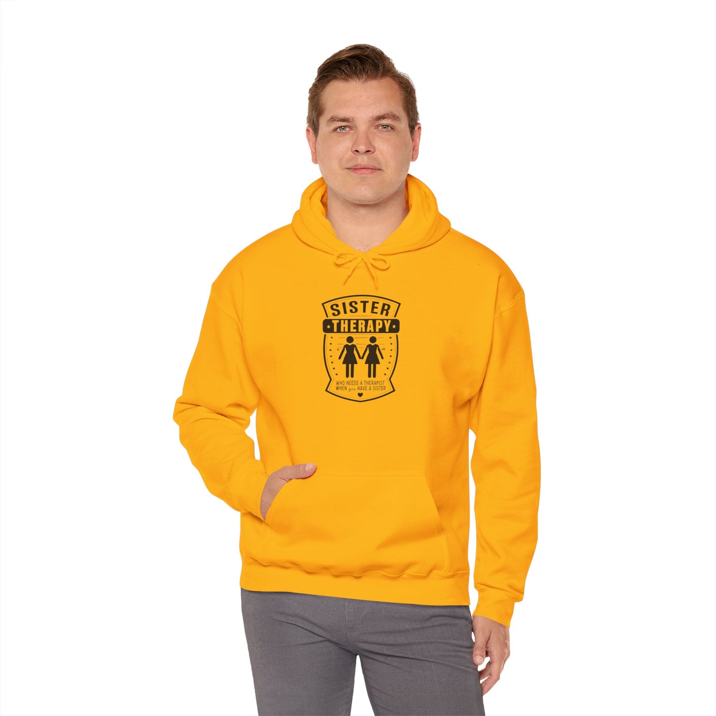 Sister Therapy Hoodie - Unisex Heavy Blend™ Sweatshirt for Sisterhood & Connection