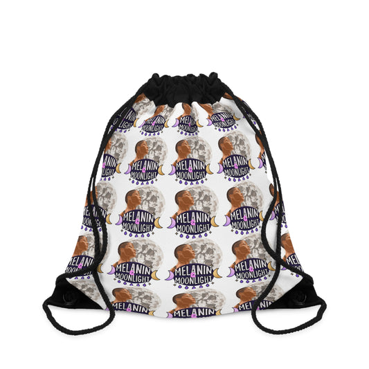 Melanin Moonlight Drawstring Bag - Stylish & Empowering Carry-All for All Occasions