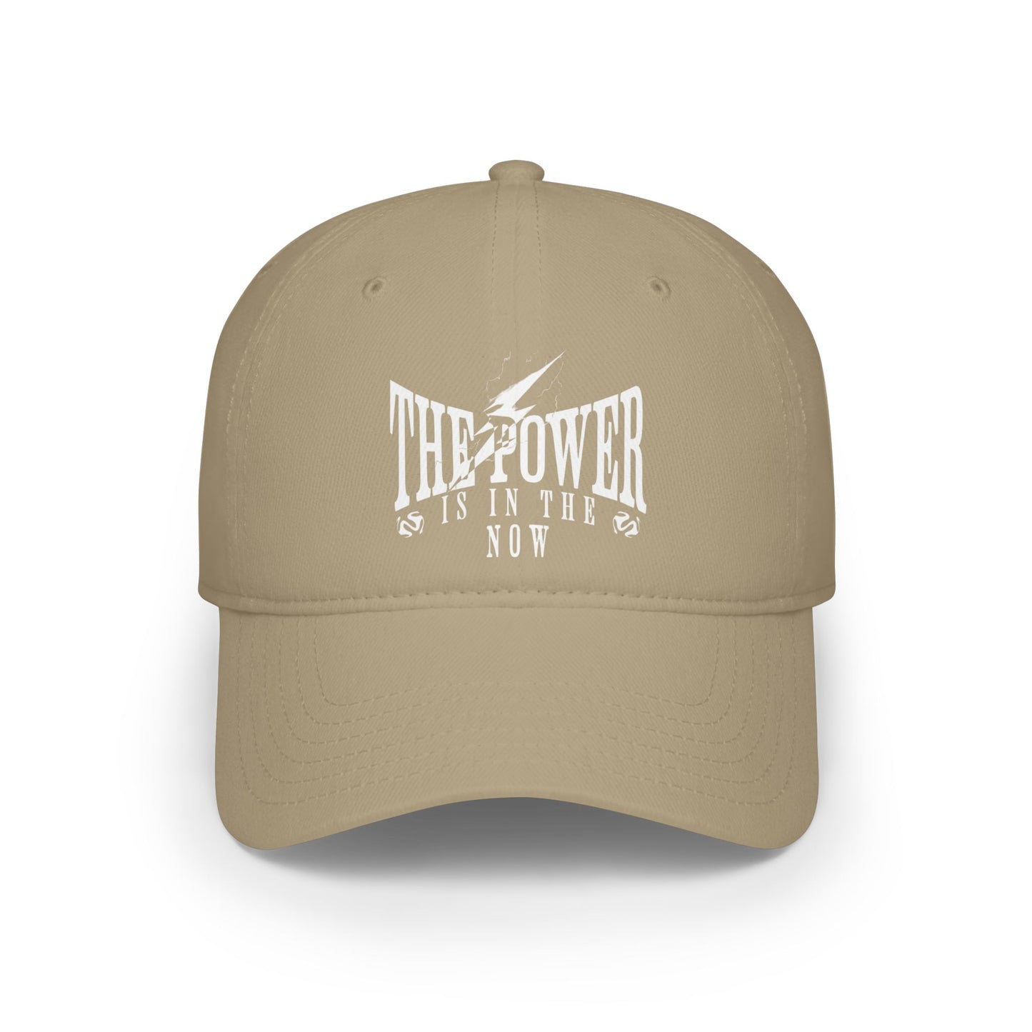 Empowering Red Low Profile Baseball Cap - "The Power is in the Now"