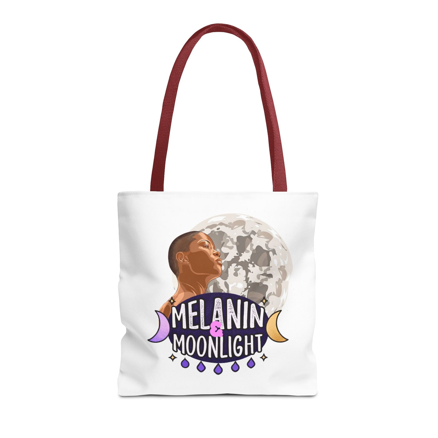 Melanin & Moonlight Inspirational Tote Bag – Perfect for Everyday Use and Celebrations