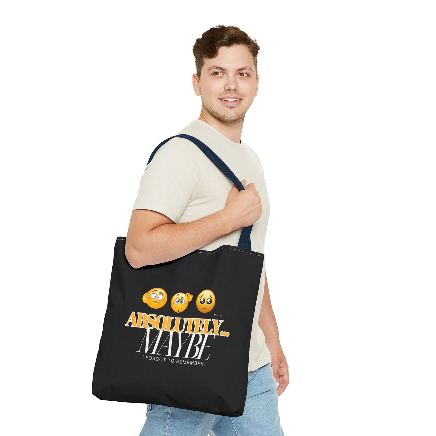 Funny Emoji Tote Bag - 'Absolutely Maybe' - Perfect for Everyday Use & Gifts