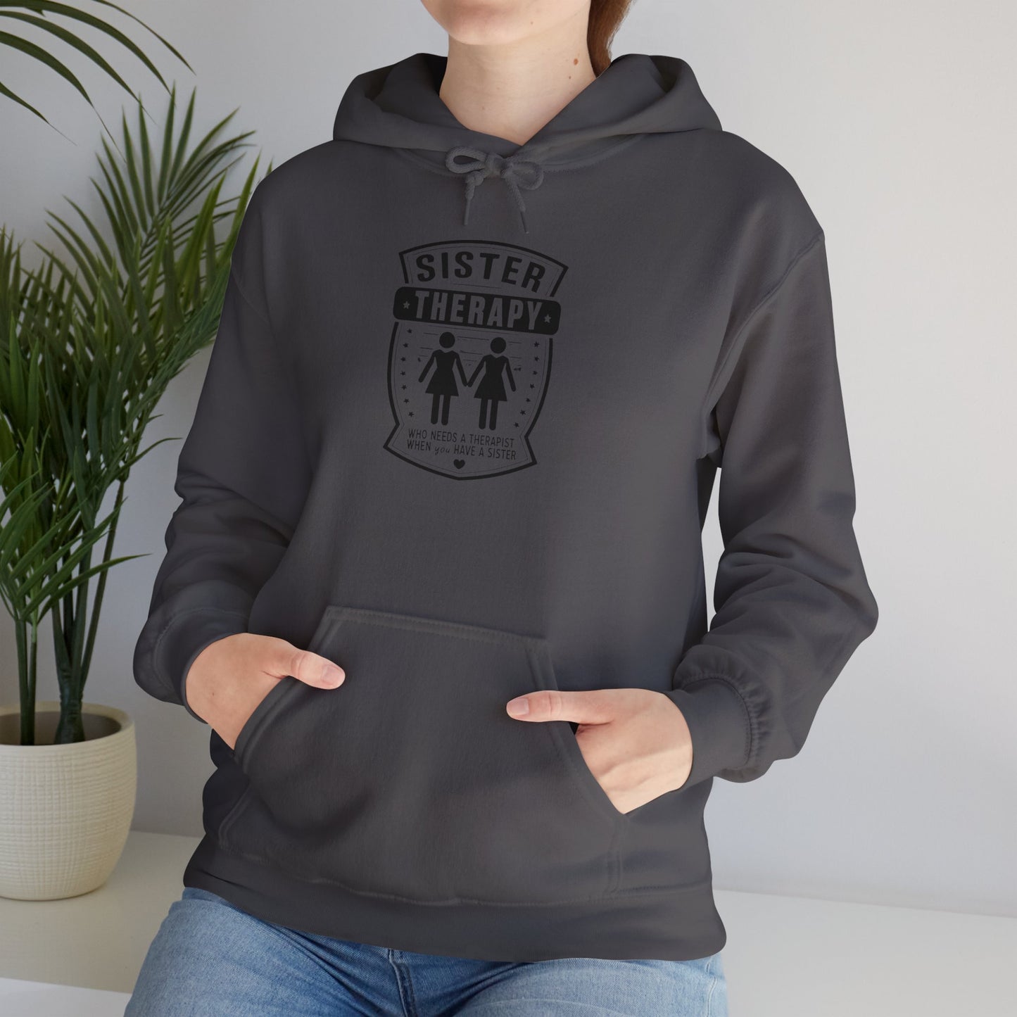 Sister Therapy Hoodie - Unisex Heavy Blend™ Sweatshirt for Sisterhood & Connection