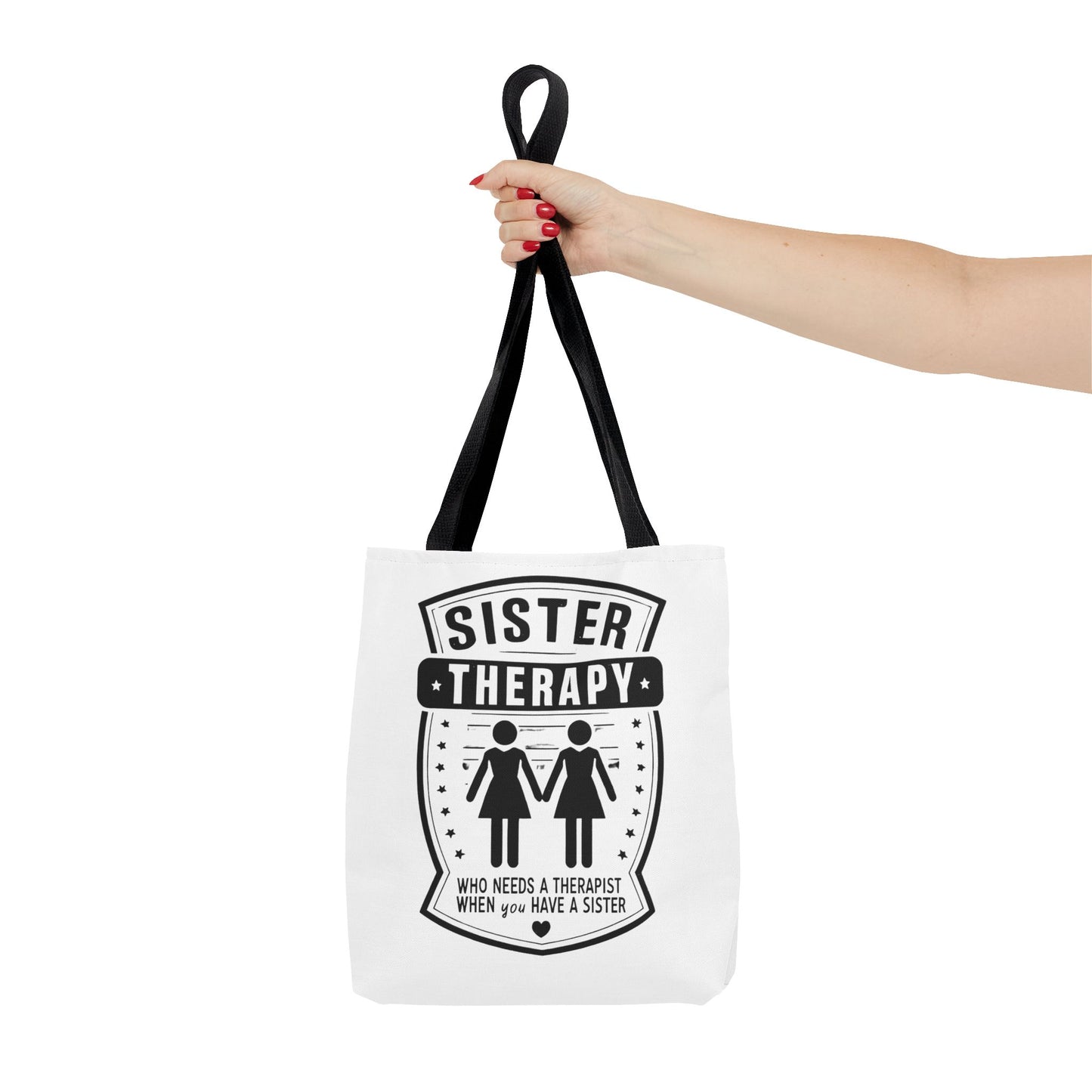 Sister Therapy Tote Bag - Perfect Gift for Siblings & Self-Care