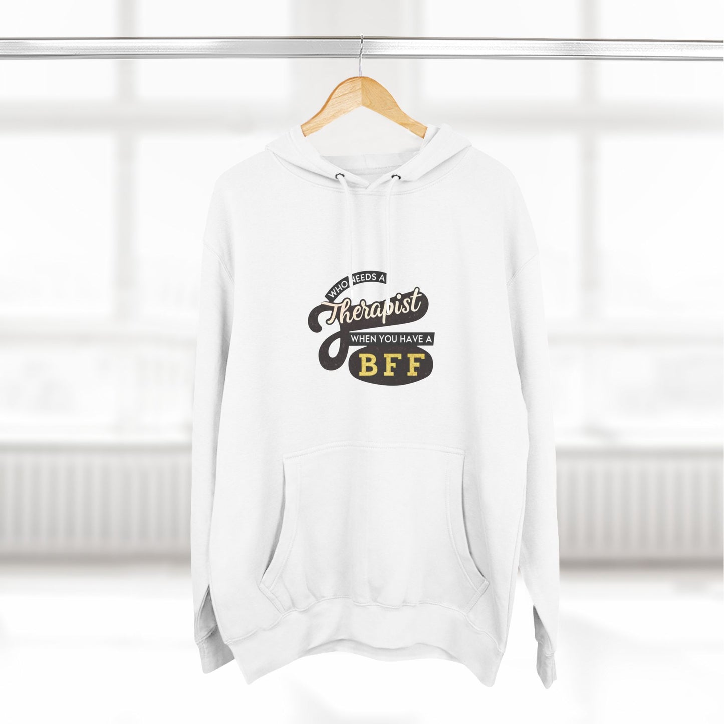 BFF Therapist Fleece Hoodie - Perfect Gift for Best Friends