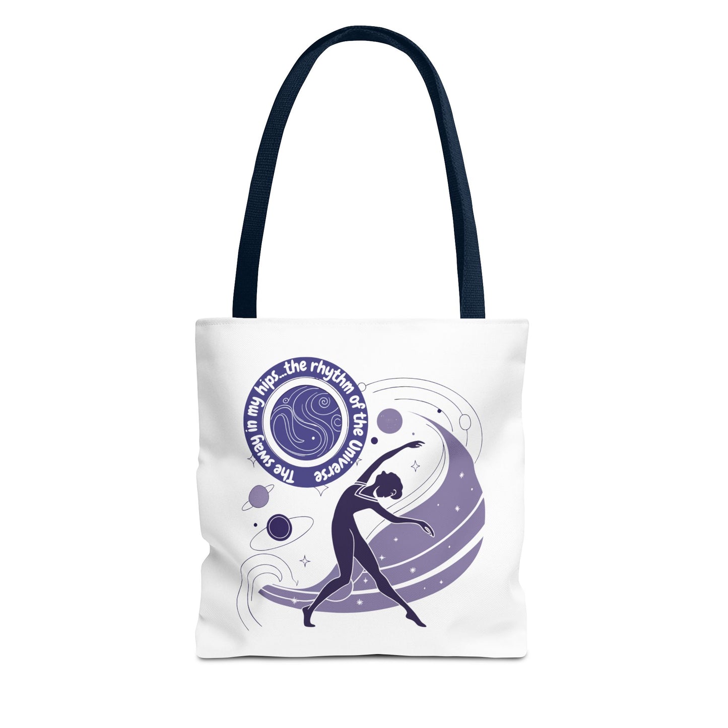 Cosmic Dance Tote Bag – Inspirational Art for Yoga Lovers
