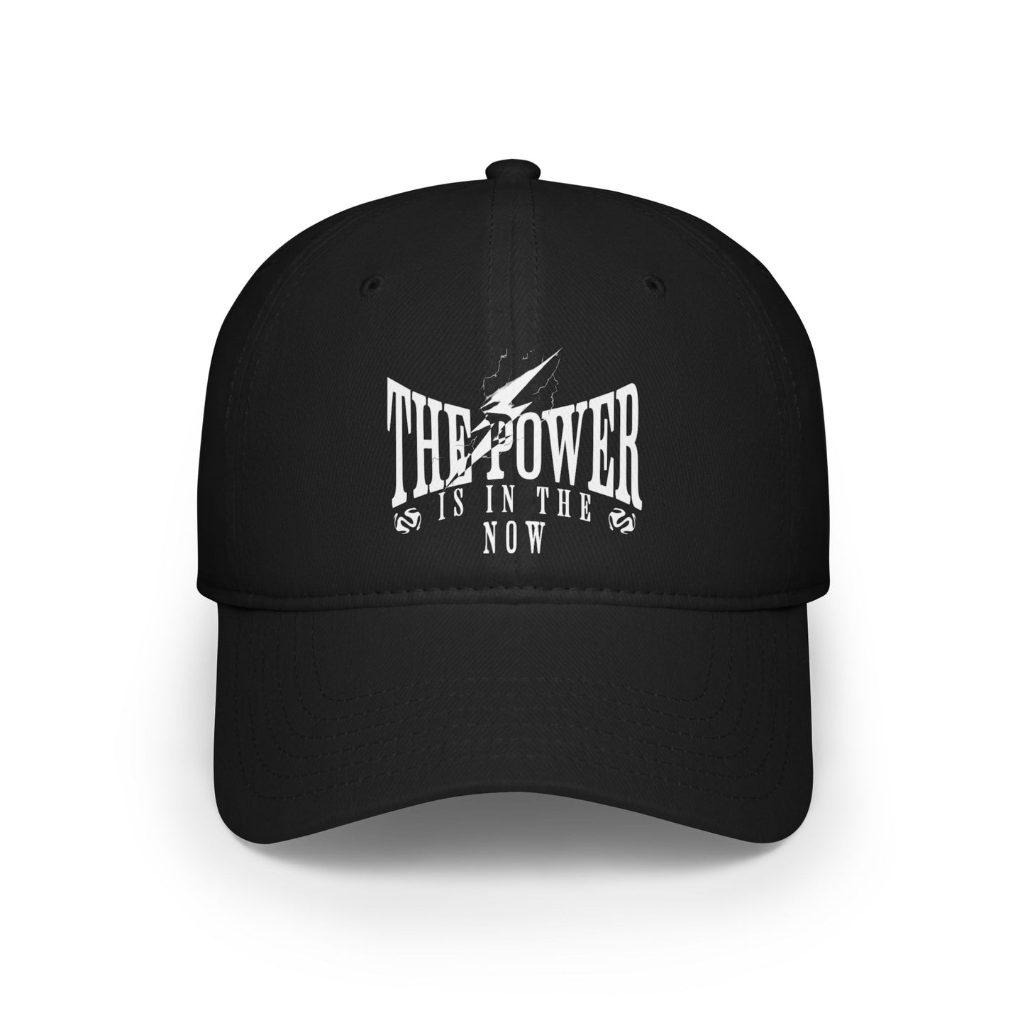 Empowering Red Low Profile Baseball Cap - "The Power is in the Now"