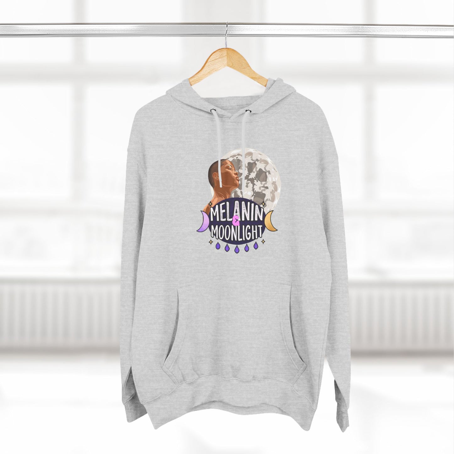 Melanin Moonlight Fleece Hoodie - Cozy Urban Style for Every Occasion