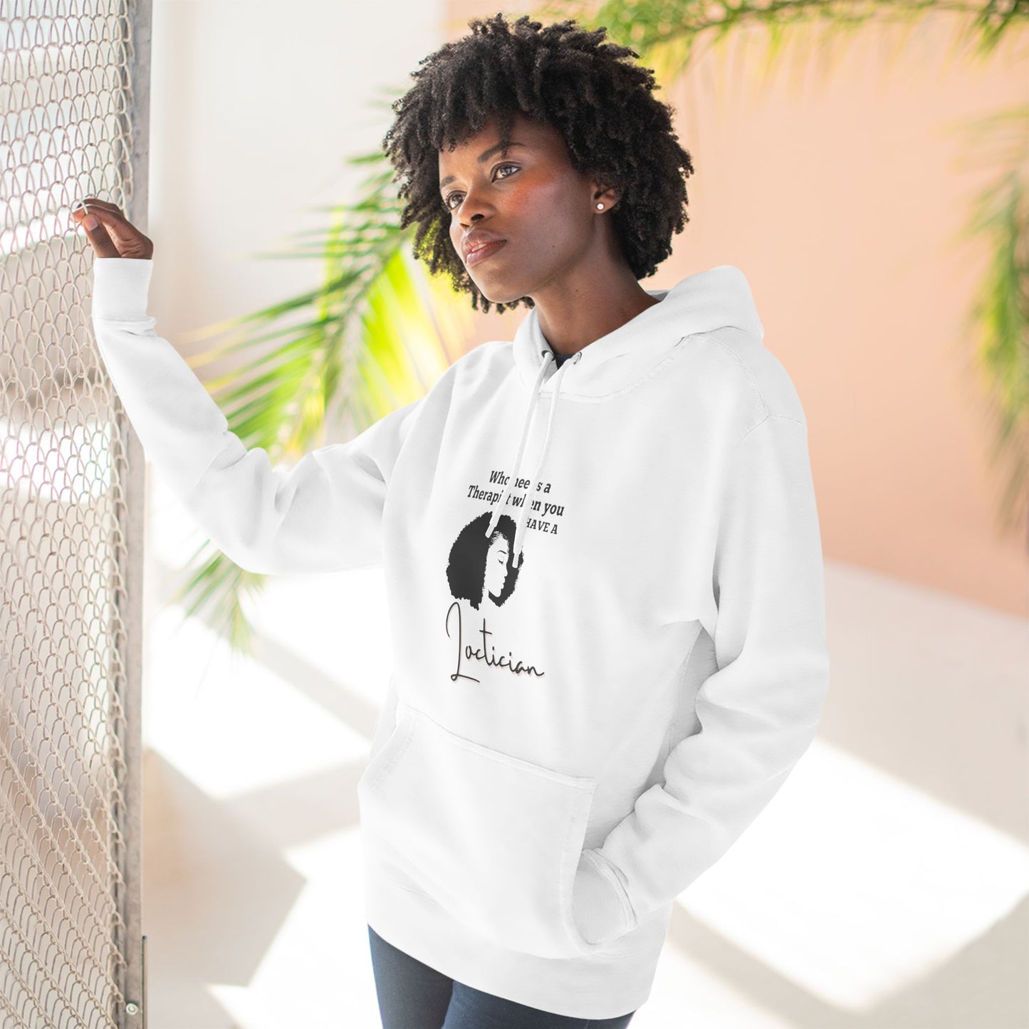 Stylish Therapist Fleece Hoodie - Empowering Quotes for Mental Health Awareness