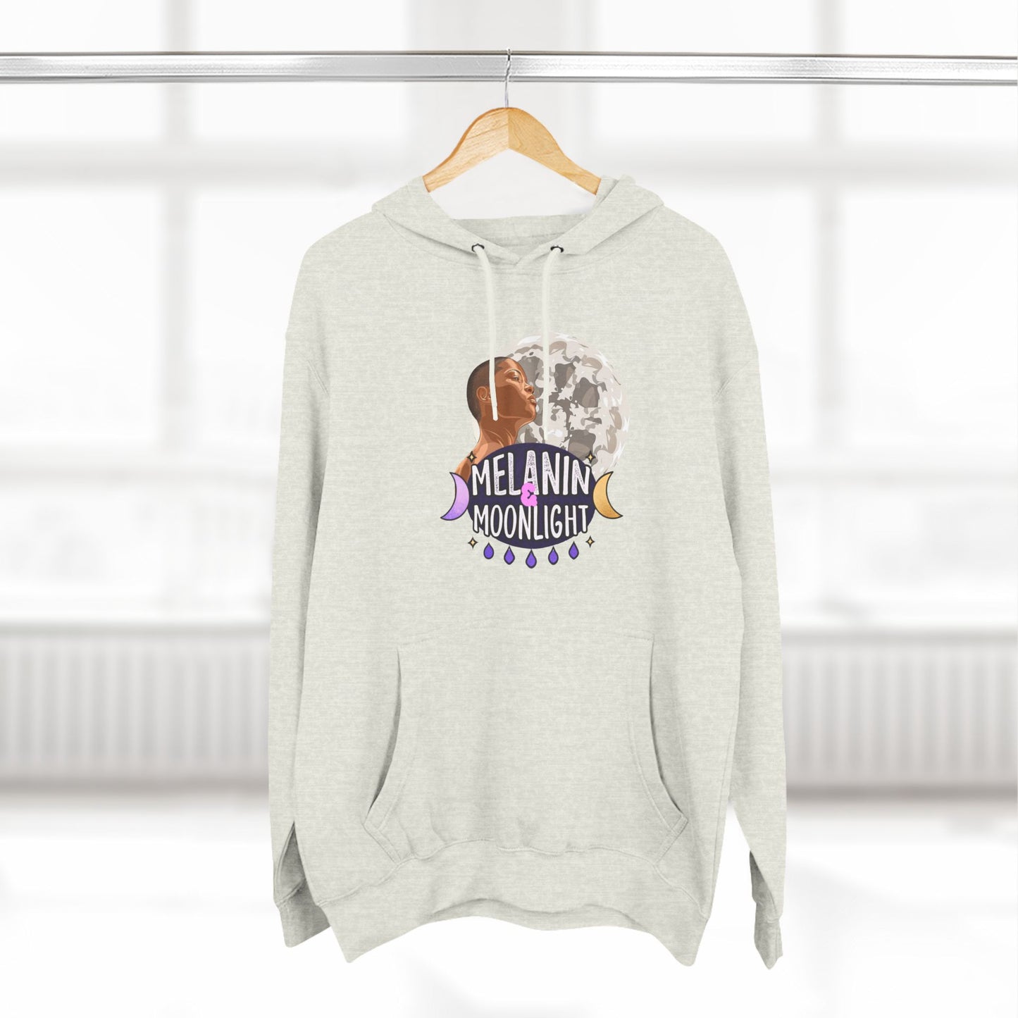 Melanin Moonlight Fleece Hoodie - Cozy Urban Style for Every Occasion